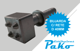BUJARDA C/RETE. P180 C D.40MM  2x2