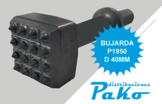 BUJARDA CARB. P1950H D.40MM 4x4 DIENTES