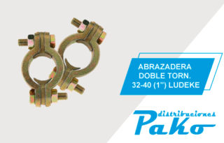 ABRAZADERA DOBLE TOR. 32-40 (1") LUDECKE
