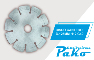 DISCO CANTERO D.125MM H12 G40