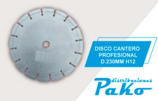 DISCO CANTERO PROFES. D.230MM H12