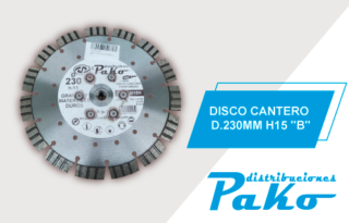 DISCO CANTERO D.230MM H15 "B"