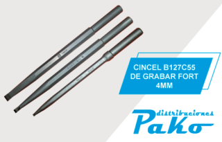 CINCEL B127C55 DE GRABAR FORT 4MM