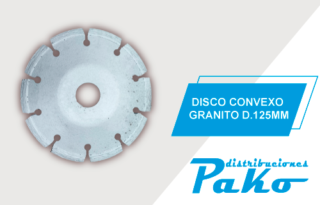 DISCO CONVEXO GRANITO D.125MM