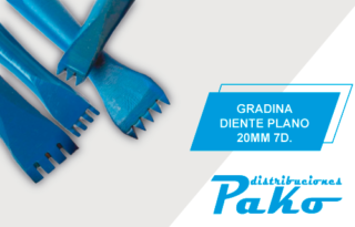 GRADINA DIENTE PLANO 20MM 7D.