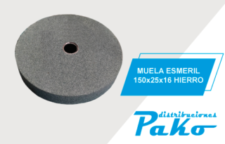 MUELA ESMERIL 150x25x16 HIERRO