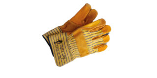 GUANTE CUERO AMARILLO LONA